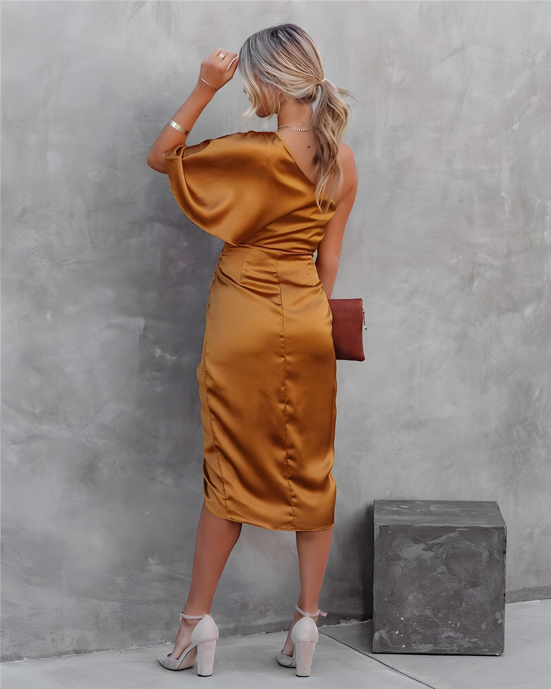 Ally | Elegant Satin Party Dress