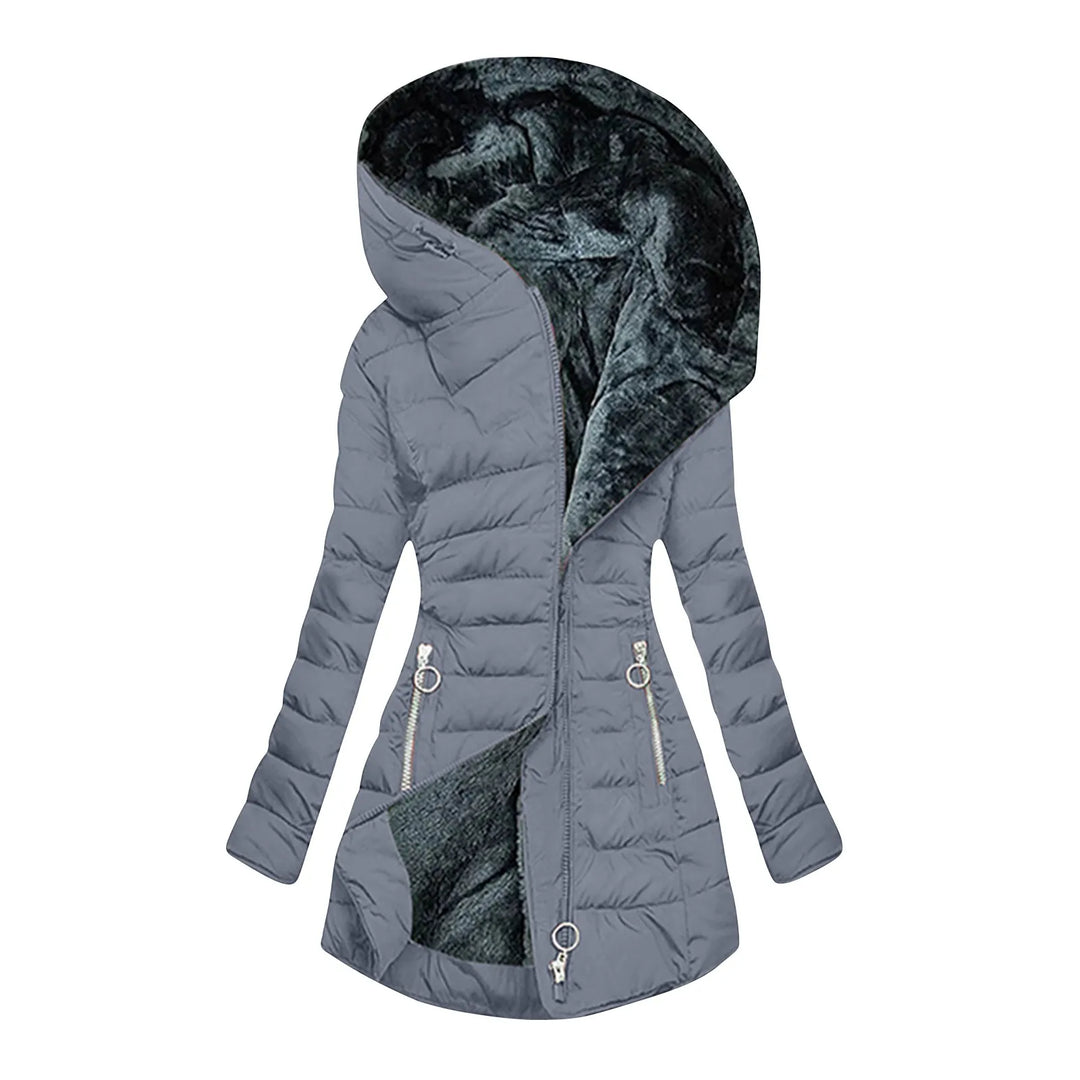 Deirdre – Quilted Hooded Padded Coat