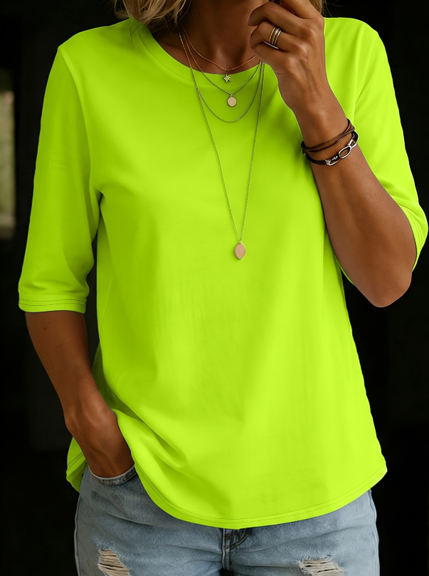 Bryony – Relaxed Half-Sleeve Everyday Top