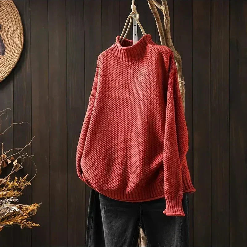 Rhoda – Relaxed Textured Knit Jumper