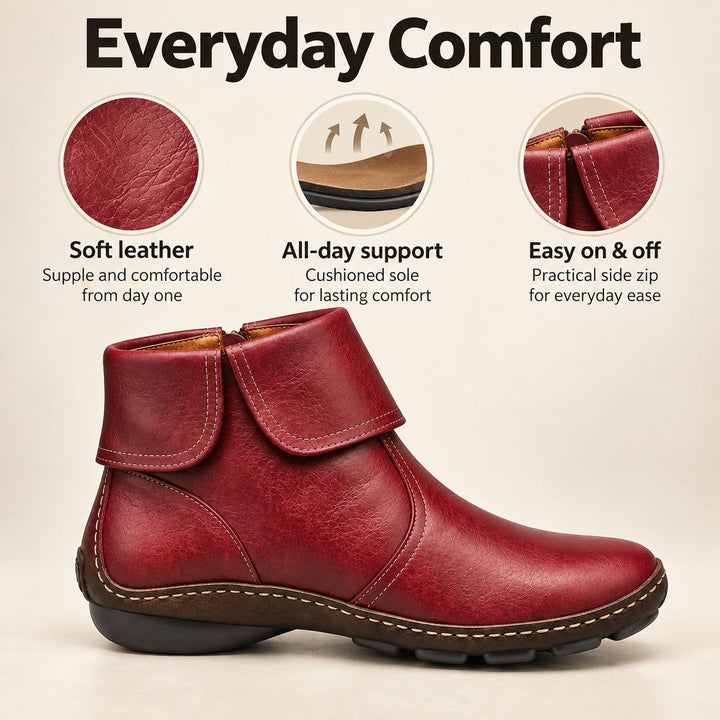 Saskia – Ankle Boots with Easy Side Zip