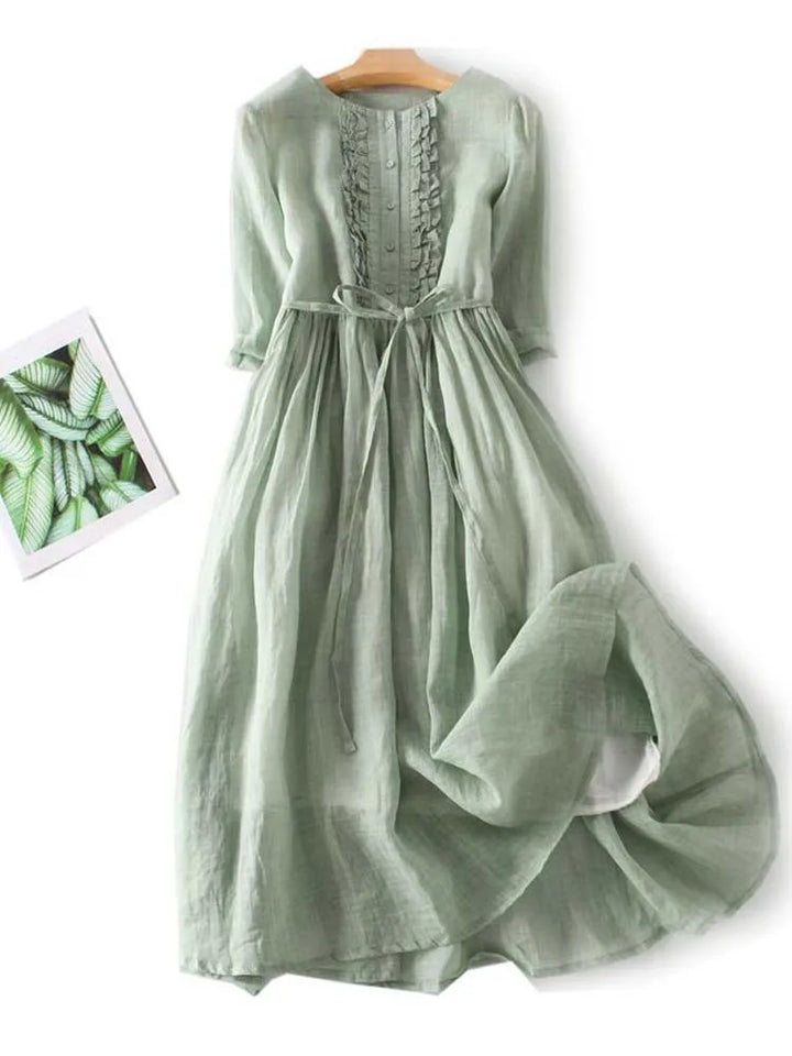 Krystyn | Stylish Linen-Look Dress