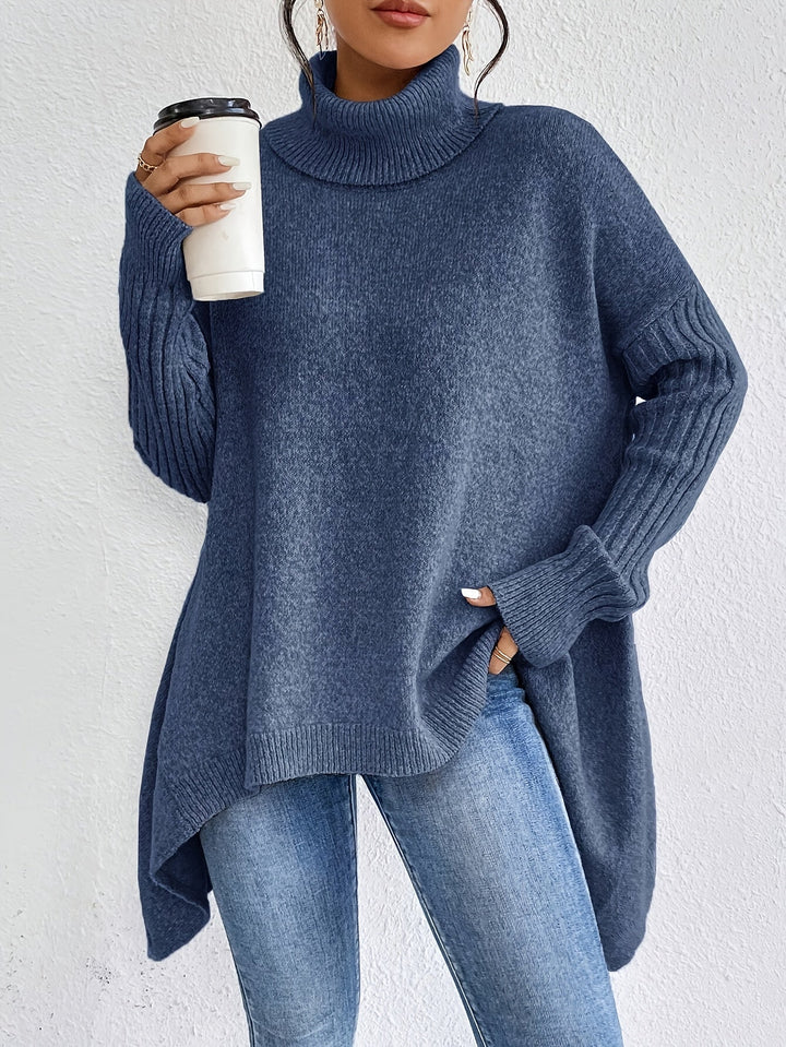 Nicola – Oversized Turtleneck Knit Jumper
