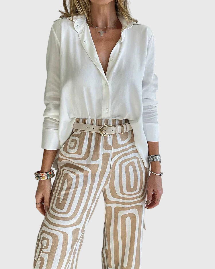 Averie | Stylish Trousers + Free Blouse & Belt