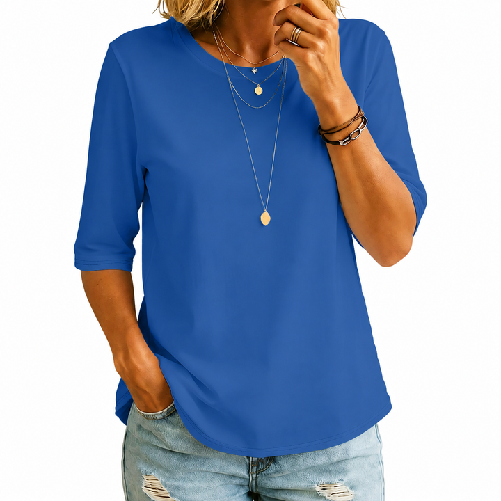 Bryony – Relaxed Half-Sleeve Everyday Top