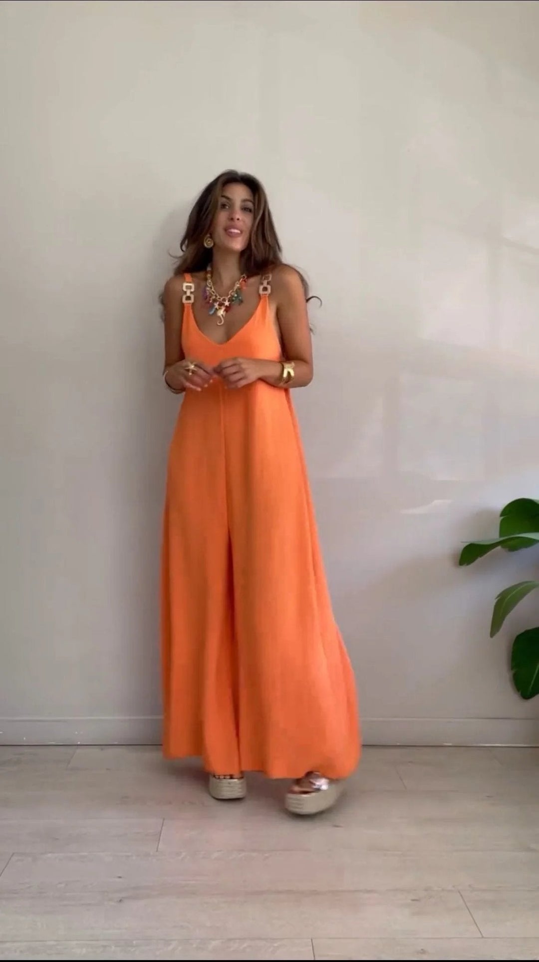 Caoimhe – Relaxed Wide-Leg Sleeveless Jumpsuit