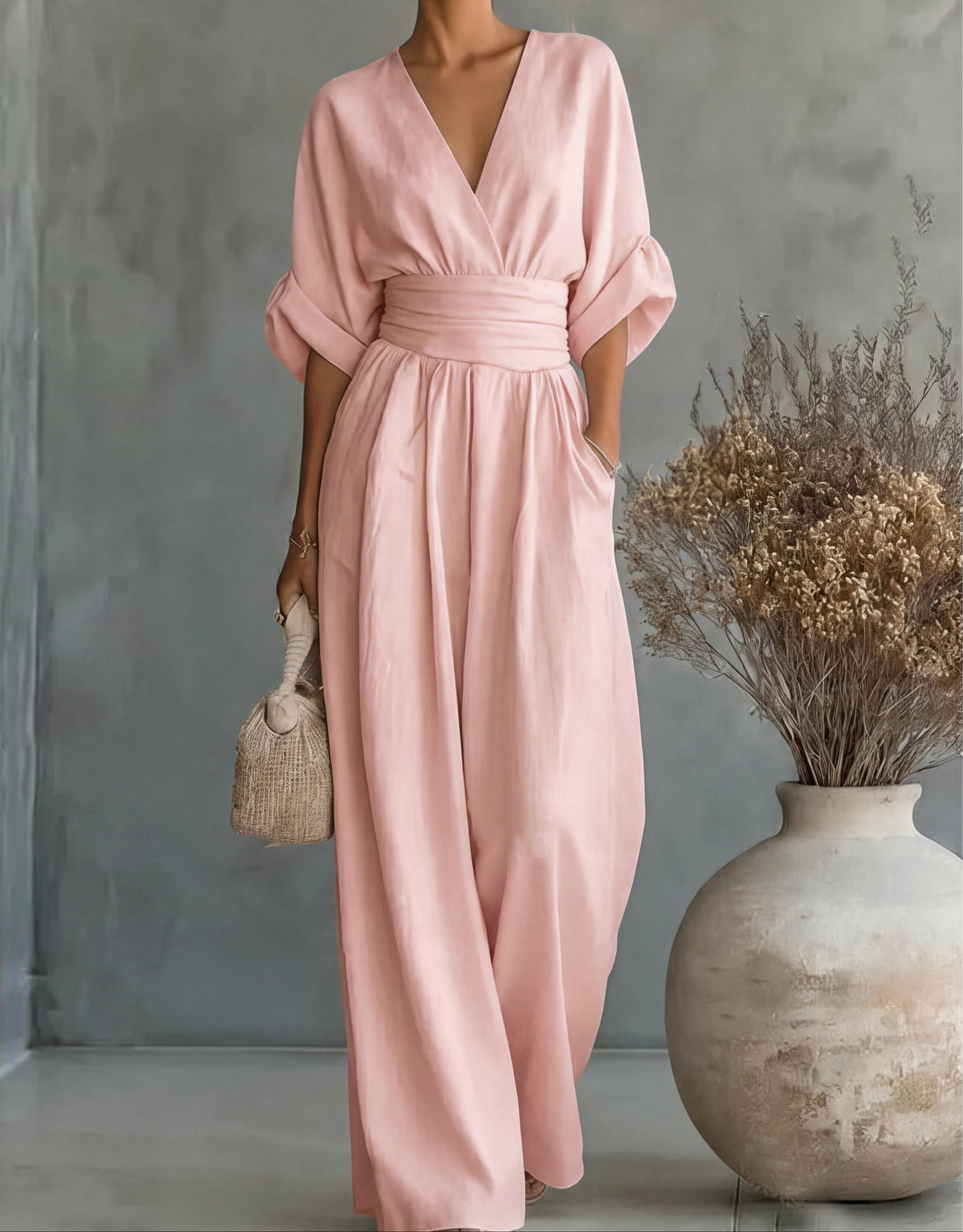 Nerys – Wide-Leg Belted Jumpsuit
