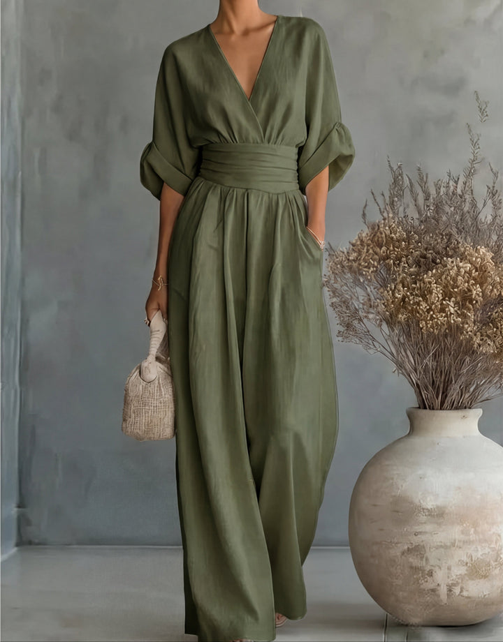 Nerys – Wide-Leg Belted Jumpsuit