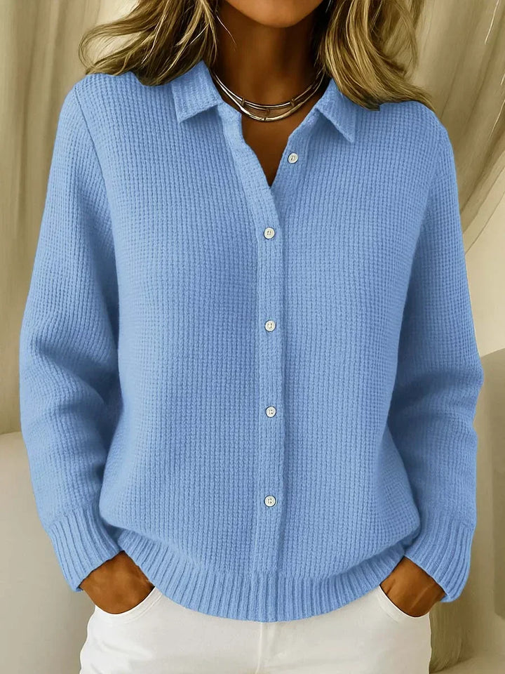 Freda – Button-Front Knit Cardigan