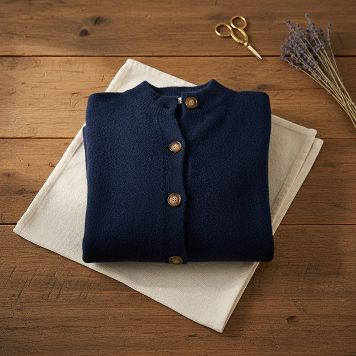 Juliet – Button-Up Collared Knit Cardigan
