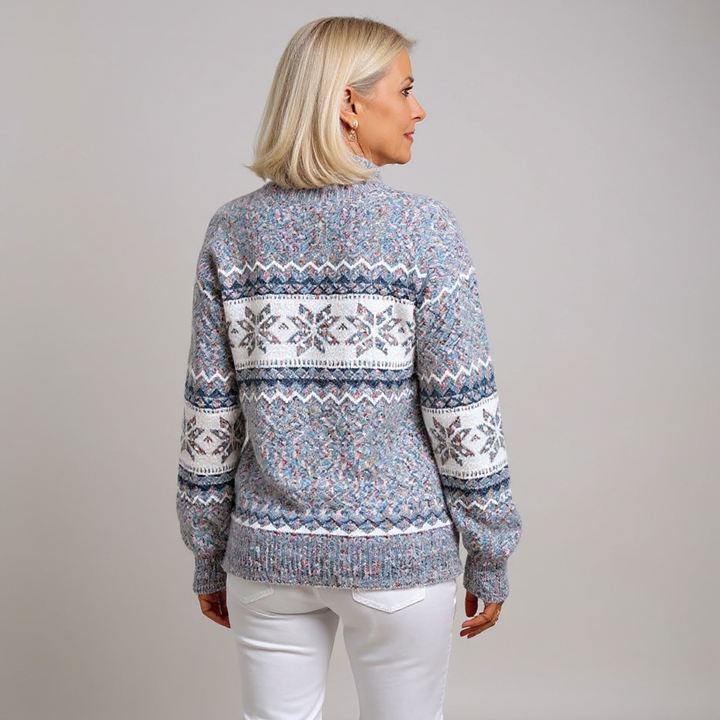 Nicola – Nordic Snowflake Knit Jumper