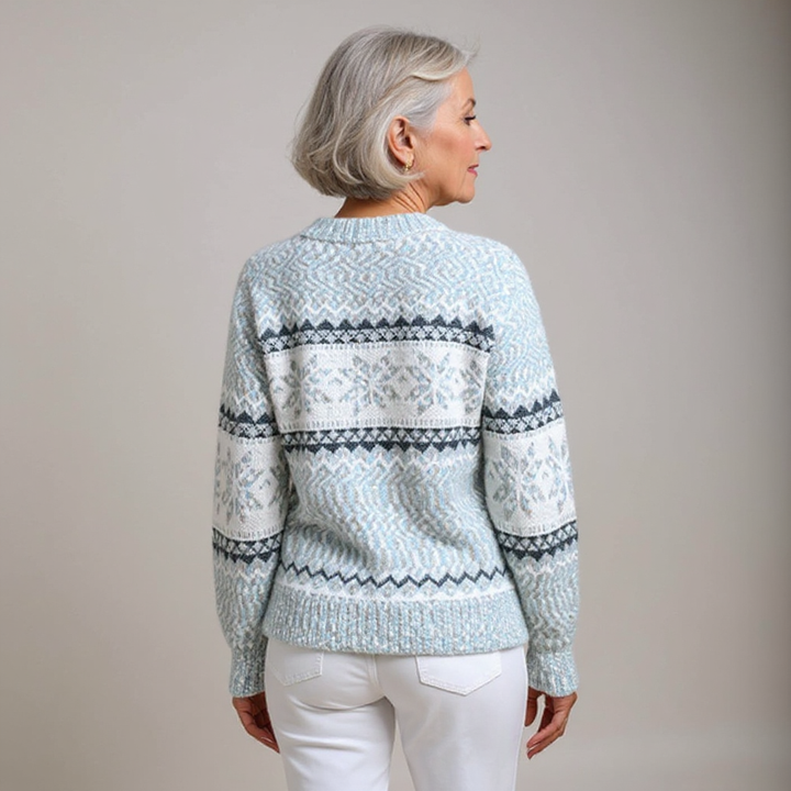 Nicola – Nordic Snowflake Knit Jumper