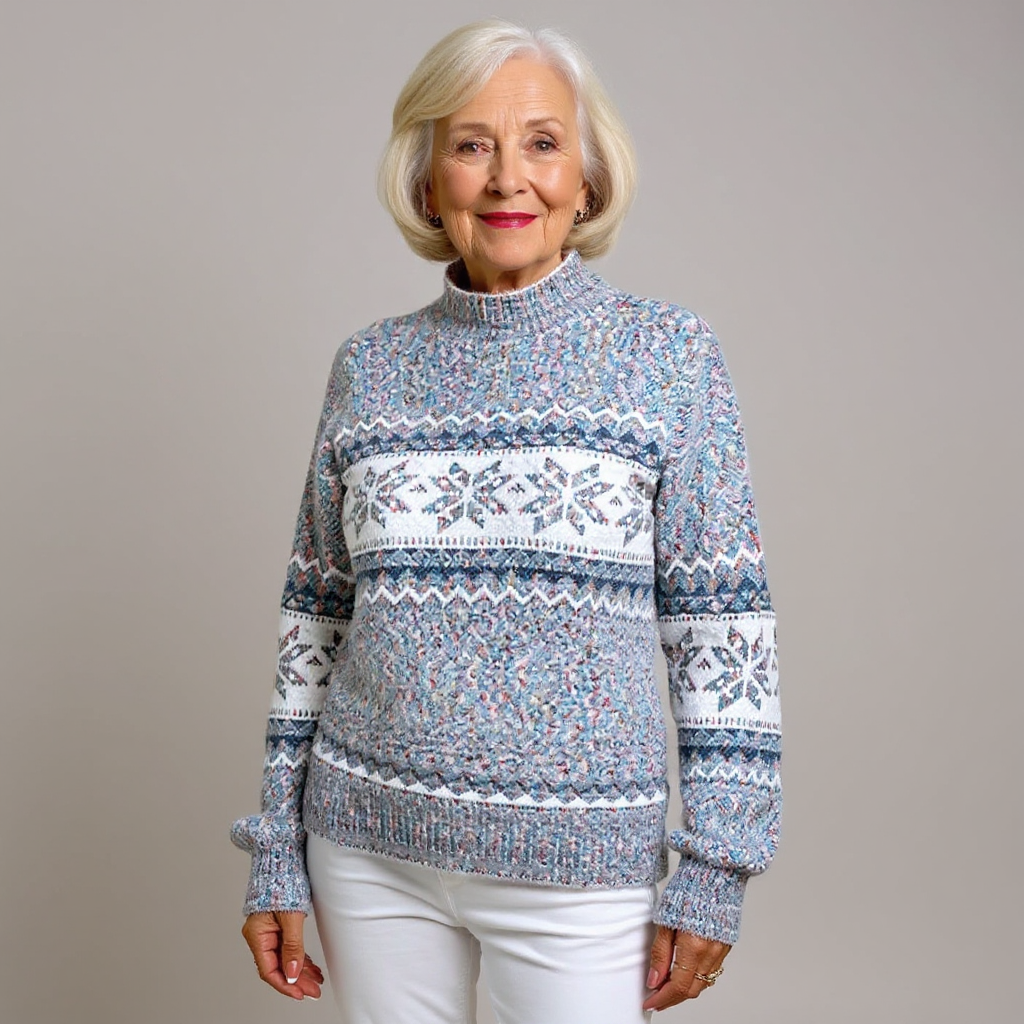 Nicola – Nordic Snowflake Knit Jumper
