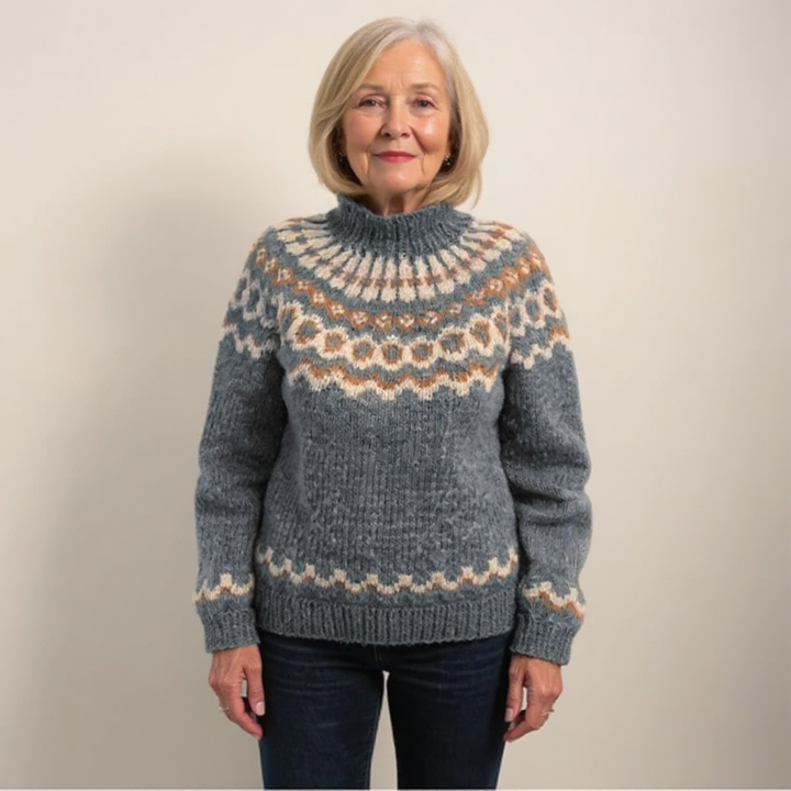 Pamela – Fair Isle Knit Turtleneck Jumper