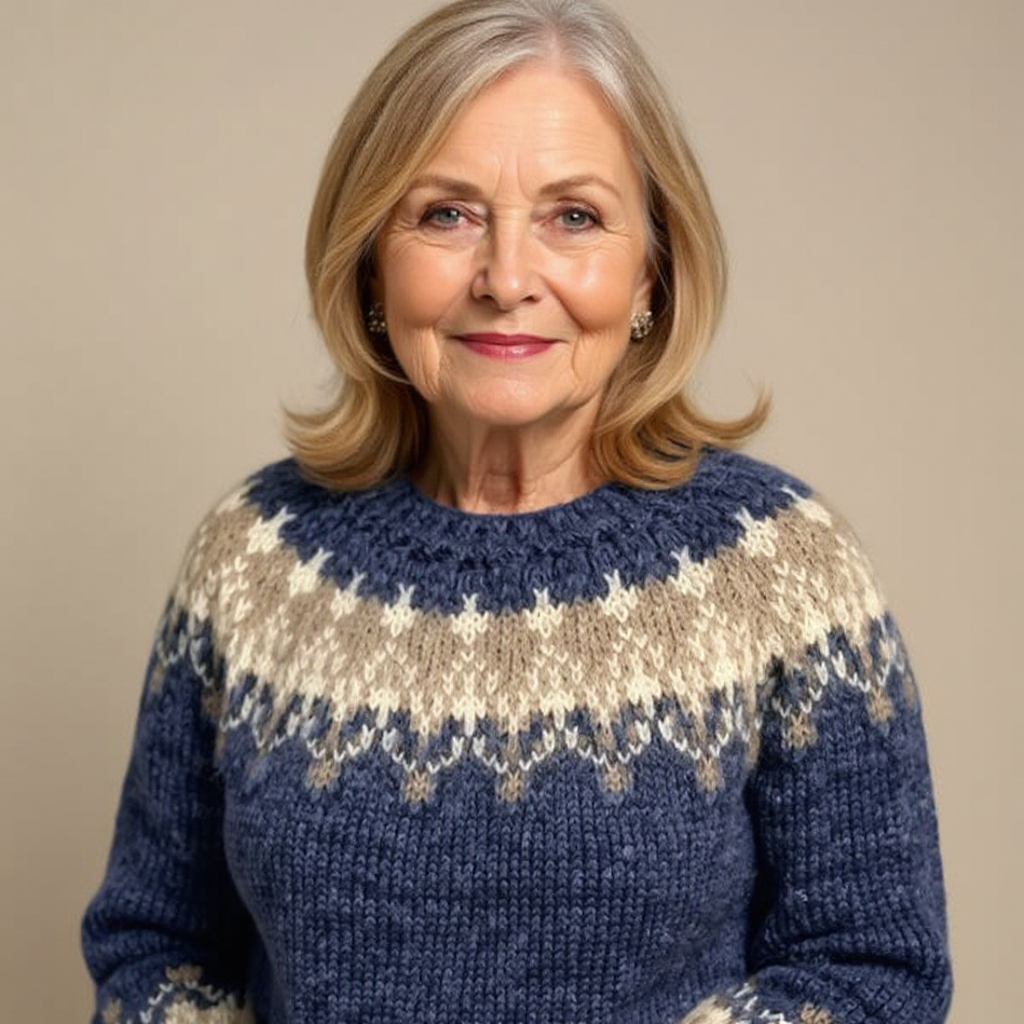 Annabel – Fair Isle Knit Pullover Jumper