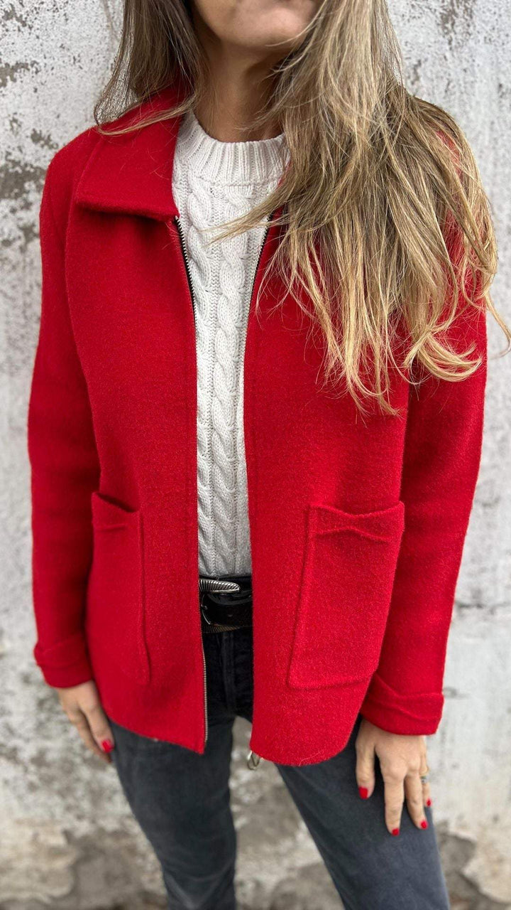 Josephine – Cosy Zip-Up Wool-Look Jacket