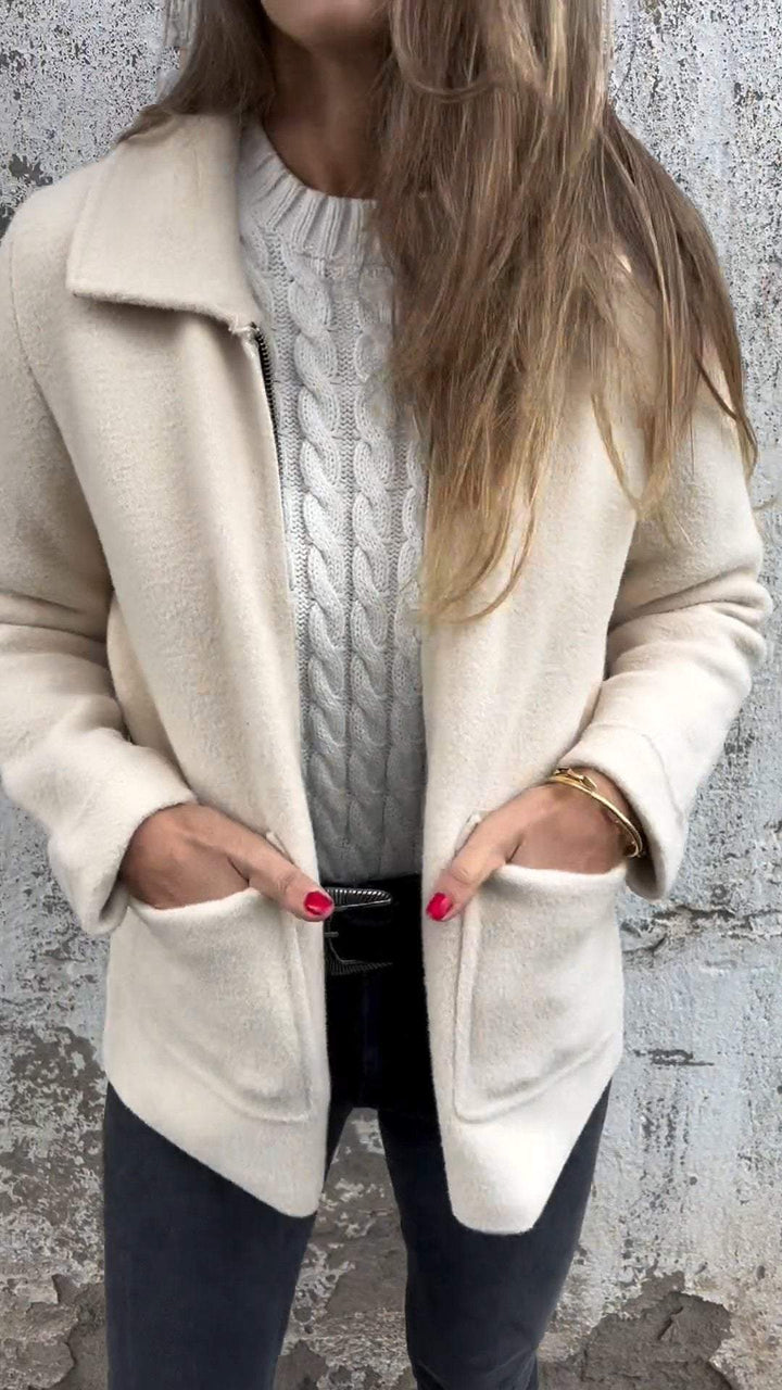 Josephine – Cosy Zip-Up Wool-Look Jacket