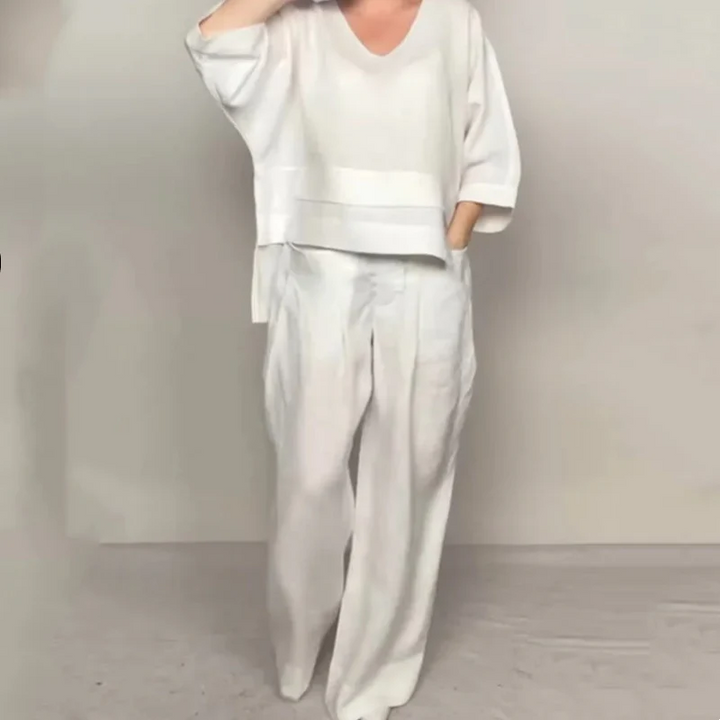 Roxie | Relaxed Linen-Look Two-Piece Set