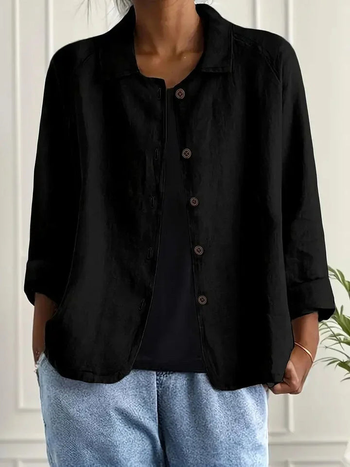 Dorothea – Relaxed Button-Front Jacket