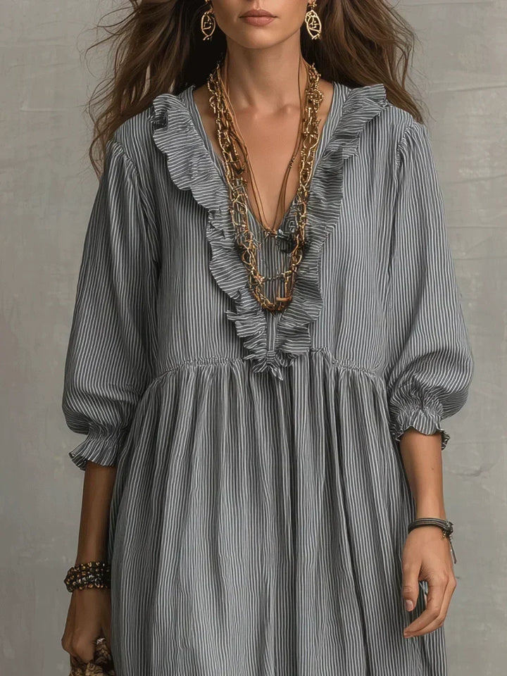 Olette | Boho Long Sleeve Maxi Dress