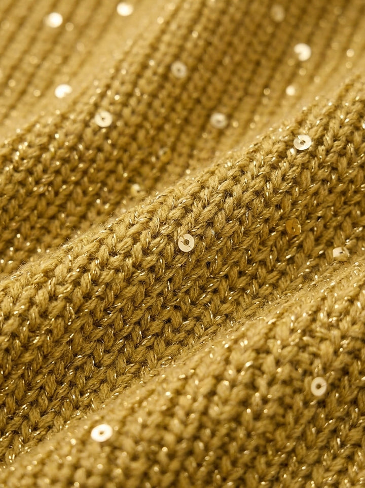 Halina – Oversized Collared Cardigan with Gold Buttons