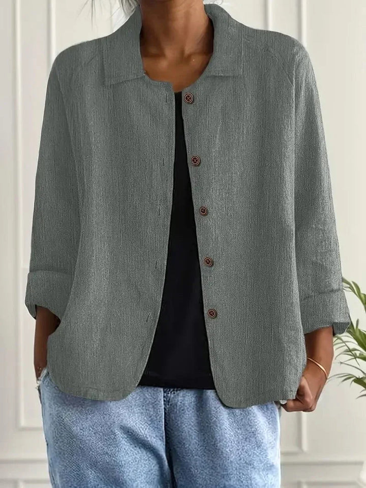 Dorothea – Relaxed Button-Front Jacket