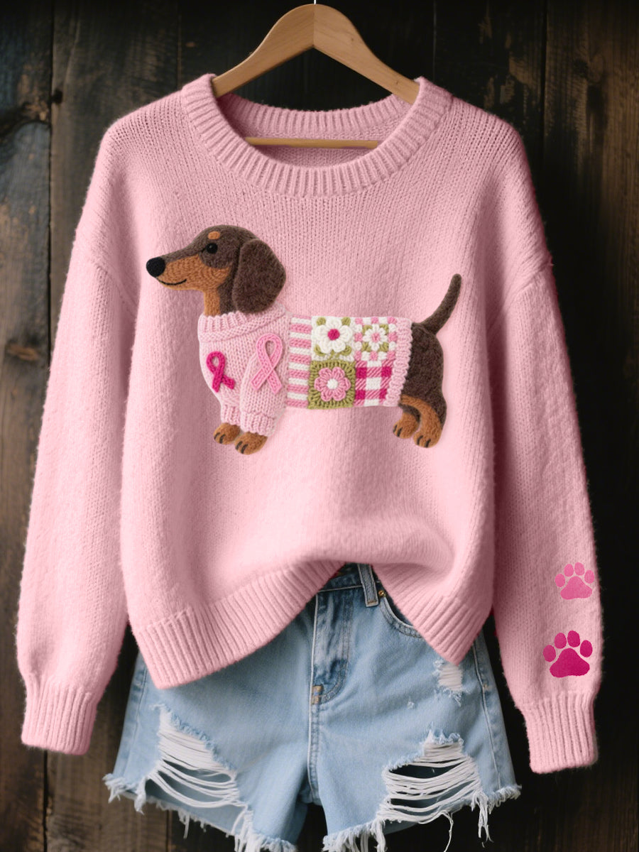 Bronagh – Dachshund Graphic Knit Jumper