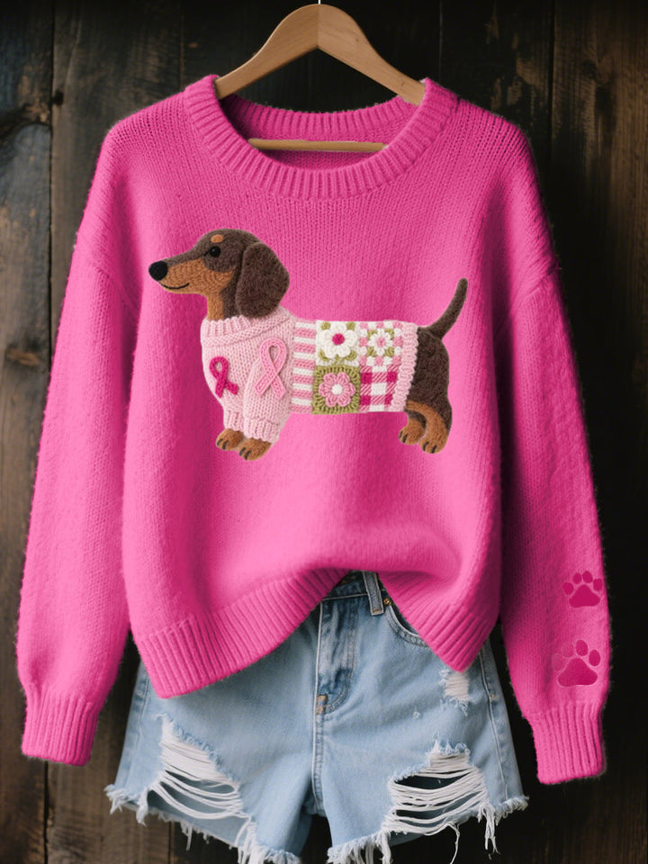 Bronagh – Dachshund Graphic Knit Jumper