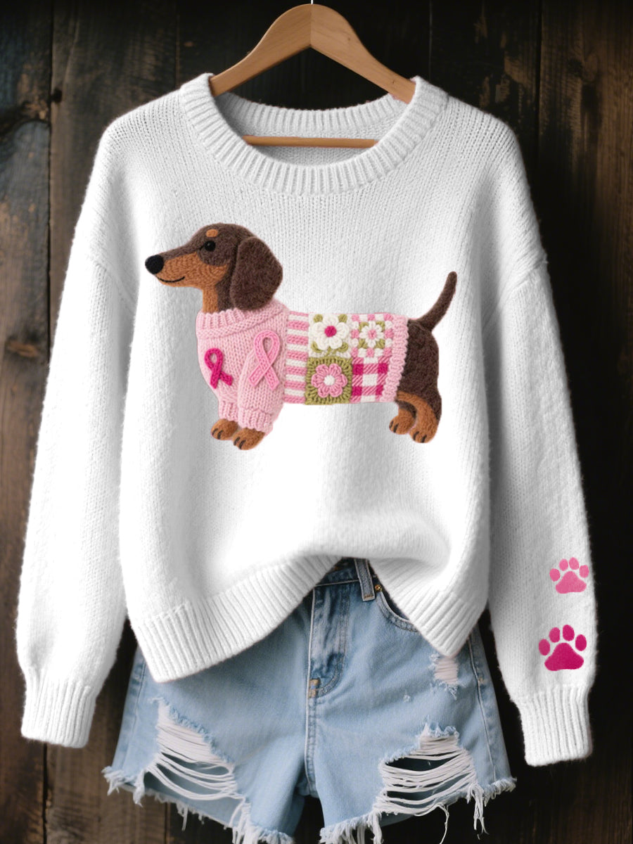 Bronagh – Dachshund Graphic Knit Jumper