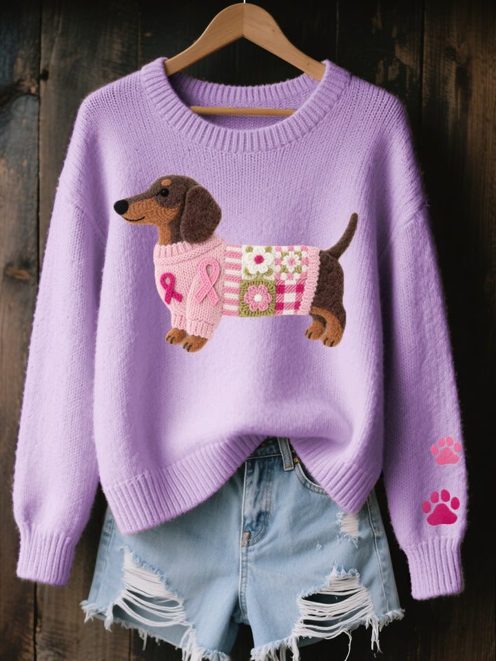 Bronagh – Dachshund Graphic Knit Jumper