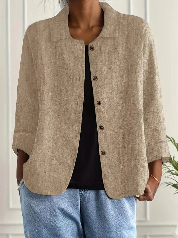 Dorothea – Relaxed Button-Front Jacket