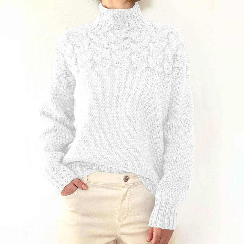 Hazel – Cable-Knit Turtleneck Jumper